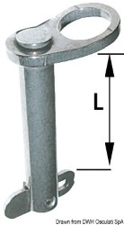 Drop nose pin AISI 316 50 mm Ø 8 mm B 